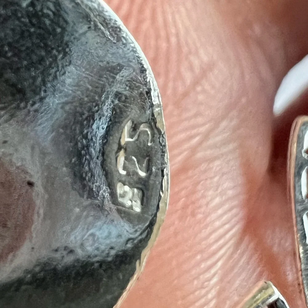 925 Eccentric Vintage Style Moonstone Boho Earrings - Picture 6 of 6